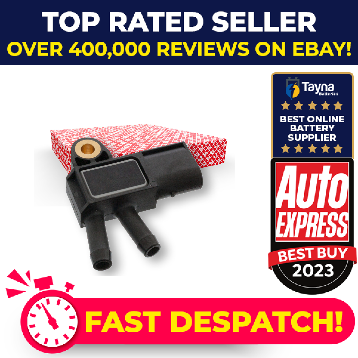 Exhaust Pressure Sensor fits MERCEDES GLE350D C292, W166 3.0D 15 to 19 Febi New