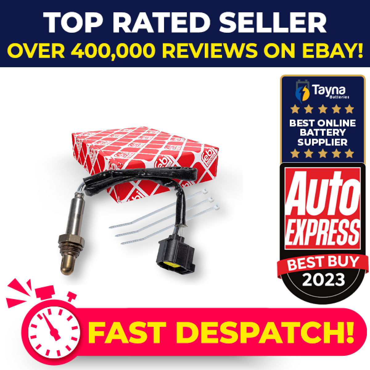 Lambda Sensor fits MERCEDES Oxygen A0065423318 A0085423318 A0085423918 Febi New