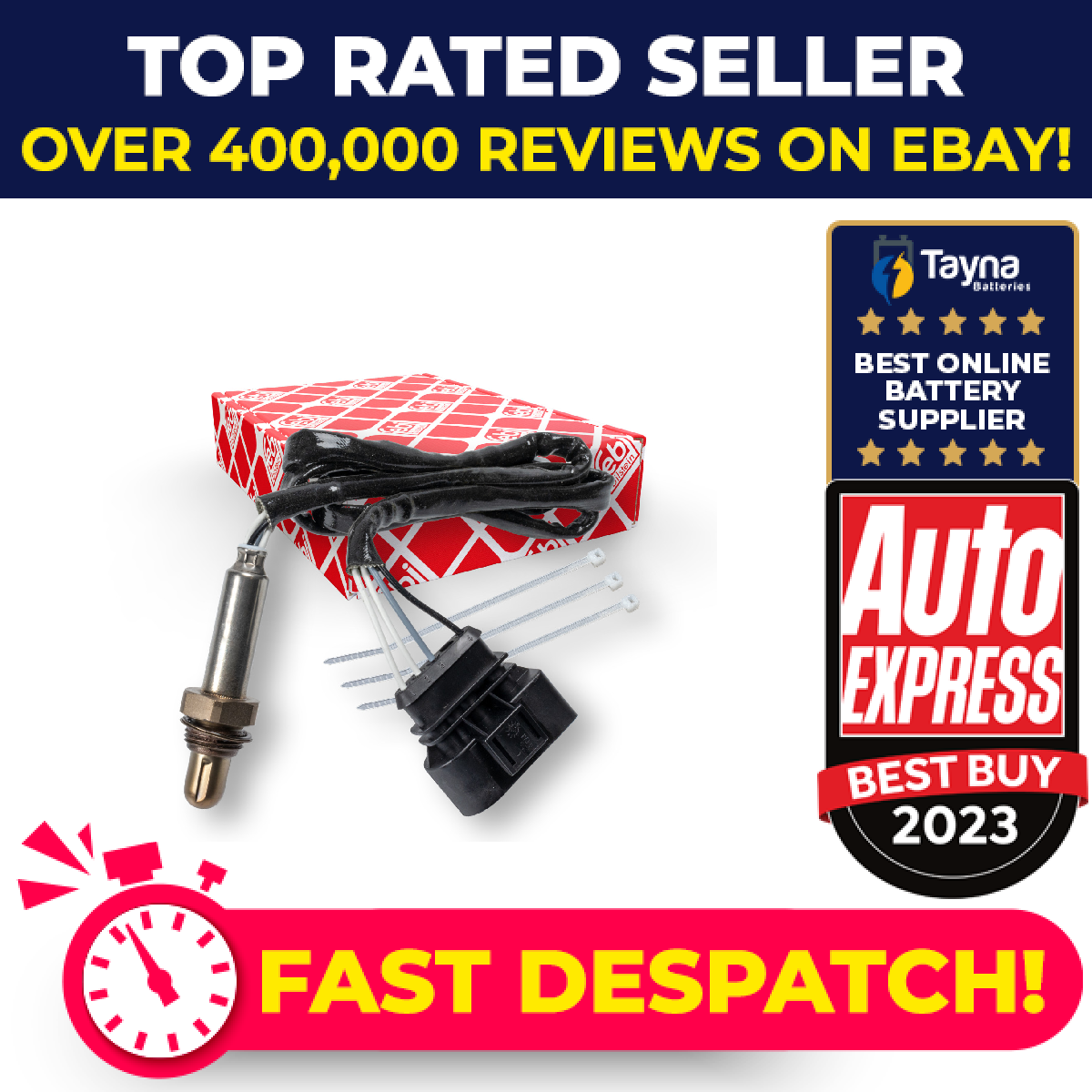 Lambda Sensor fits VW POLO 6N1, 6V5, Mk3 1.0 1.3 1.4 1.6 94 to 01 Oxygen Febi