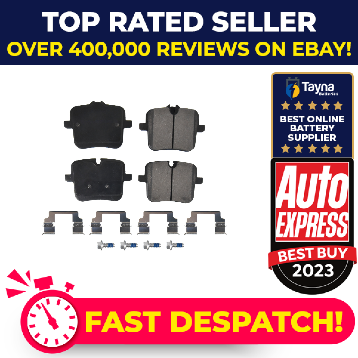 Brake Pads Set fits BMW M850 4.4 Rear 2018 on N63B44D Blue Print 34216885187 New