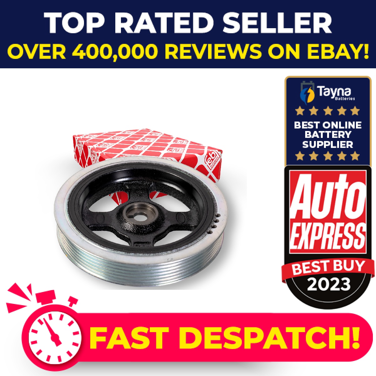 Crankshaft Pulley fits KIA CERATO 1.6 2018 on G4FG Belt 231232B720 231242B000