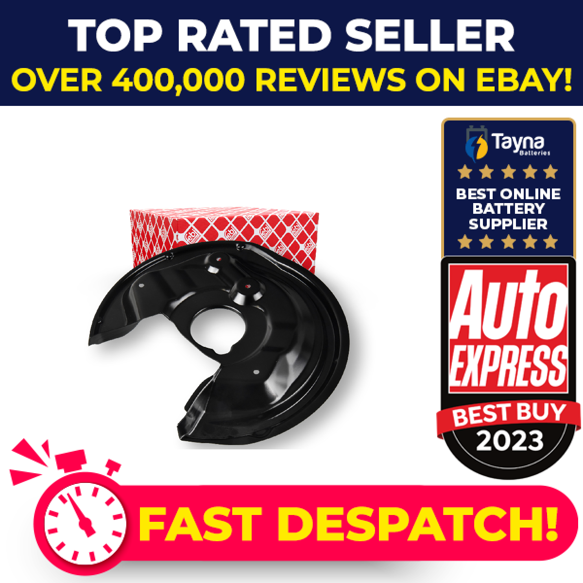 Brake Disc Splash Panel fits VW JETTA Mk4 Rear Left 2010 on Guard Plate Febi New
