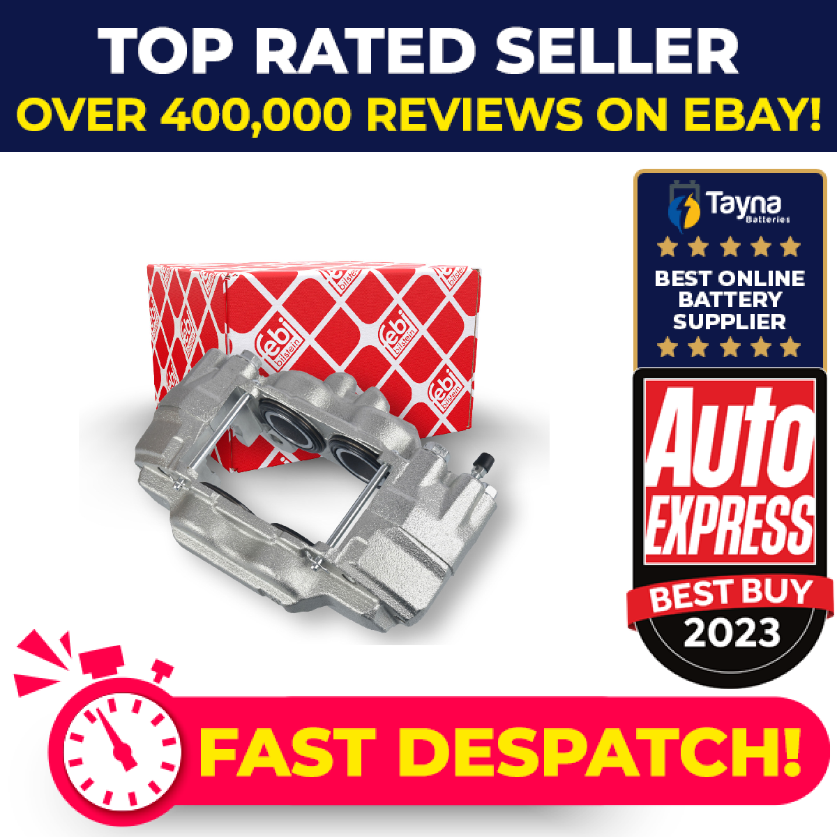 Brake Caliper fits TOYOTA HILUX Mk7 3.0D Front Right 08 to 15 1KD-FTV 477300K080