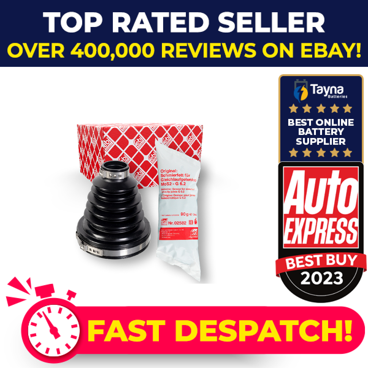 CV Joint Boot fits FORD MONDEO Mk5 TDCi 2.0D 2014 on C.V. Driveshaft Gaiter Febi