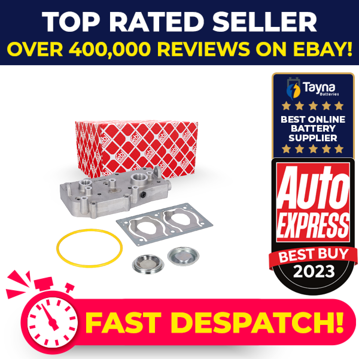 Air Compressor Head 180538 Febi 1941114 1941114SK1 Genuine Quality Guaranteed
