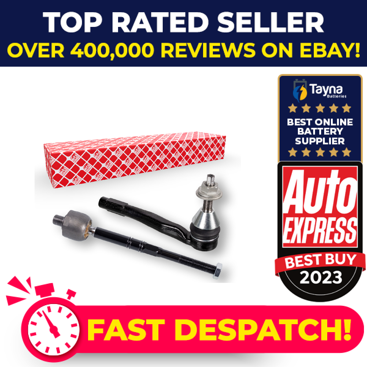Steering Rod Assembly fits MERCEDES C200 Right 2.0 1.6D 2013 on 2054600705 Febi