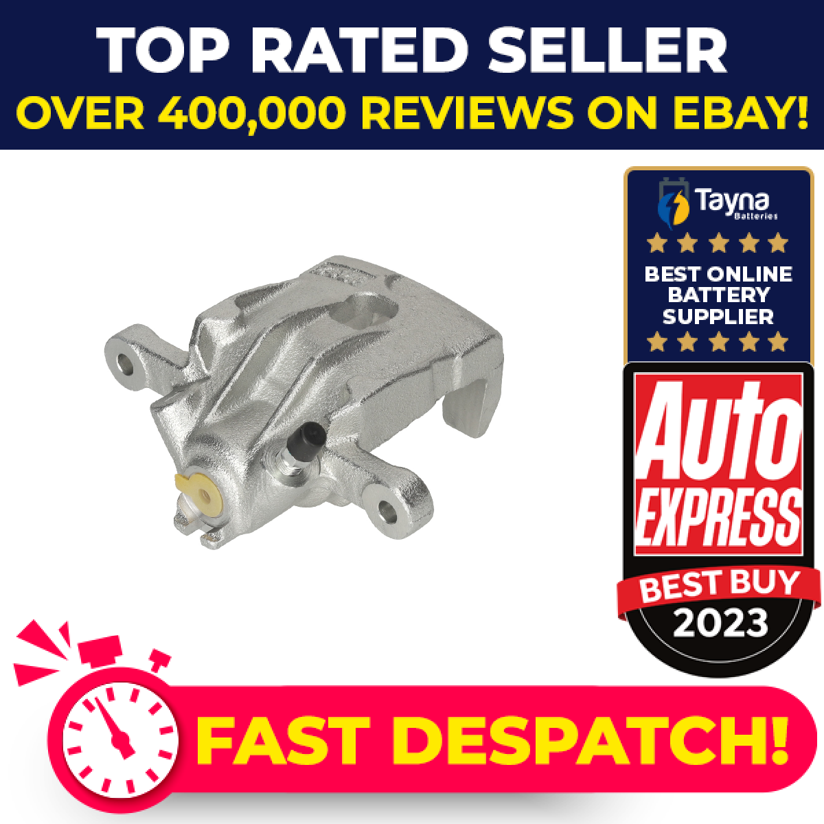 Brake Caliper fits HYUNDAI i20 PB 1.6 Rear Left 08 to 12 G4FC Blue Print Quality