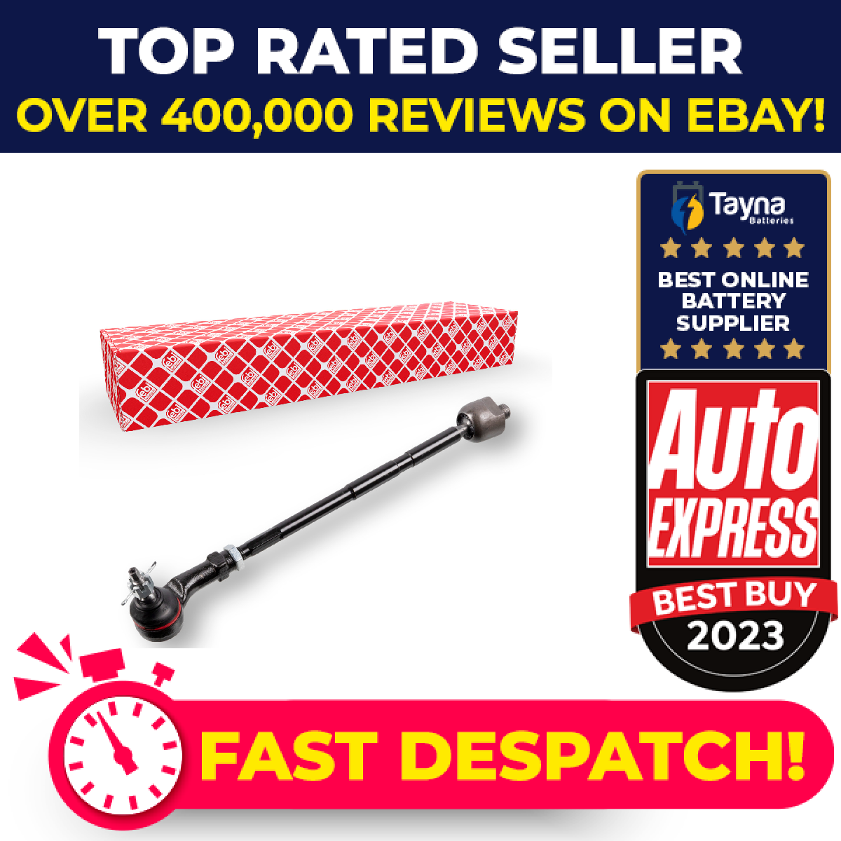Steering Rod Assembly fits HYUNDAI i20 GB 1.4 Left 2014 on G4LC 56820C8100 Febi