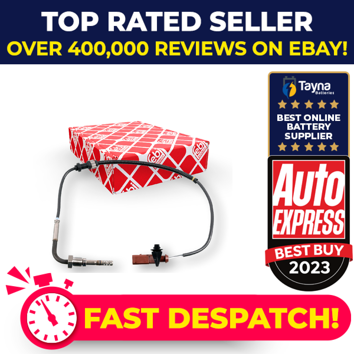 Exhaust Temperature Sensor fits SKODA ROOMSTER 5J 1.2D Before DPF 10 to 15 CFWA
