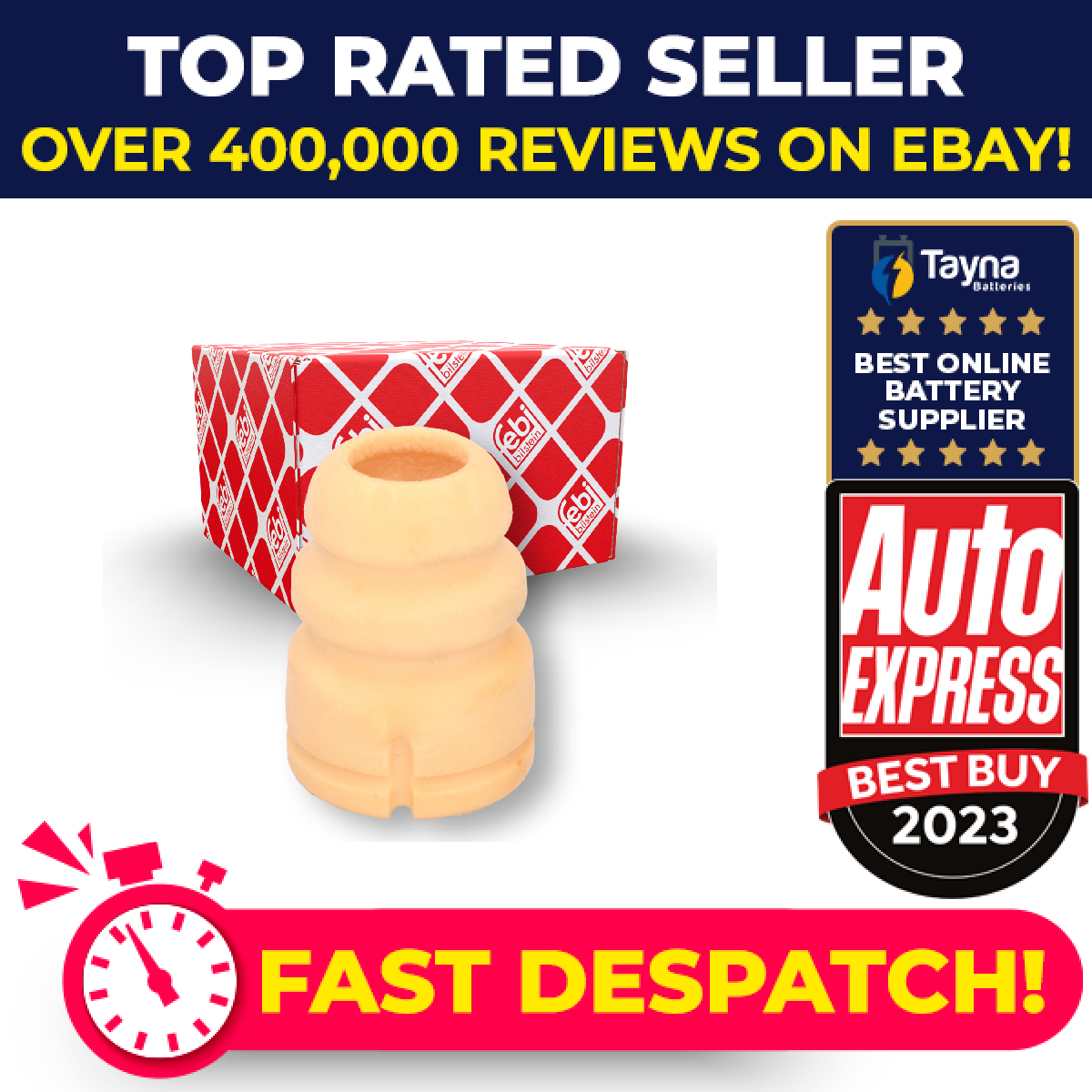 Suspension Buffer fits KIA RIO Mk3 1.4D Front 11 to 17 D4FC 546261W000 Febi New