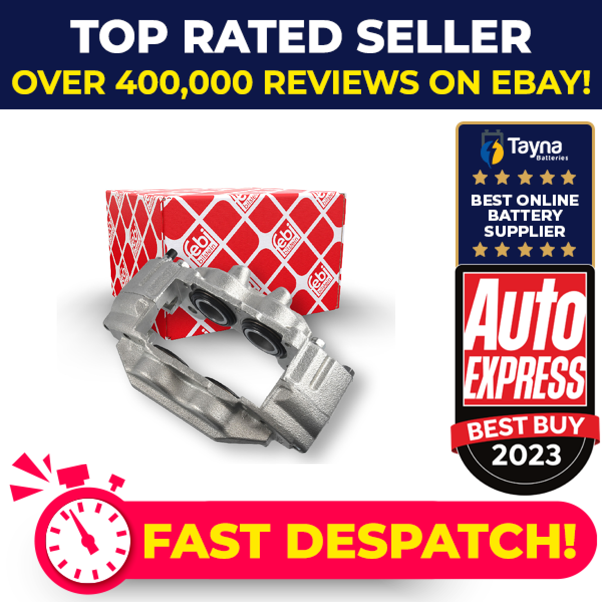 Brake Caliper fits TOYOTA HILUX Mk7 3.0D Front Left 08 to 15 1KD-FTV 477500K180