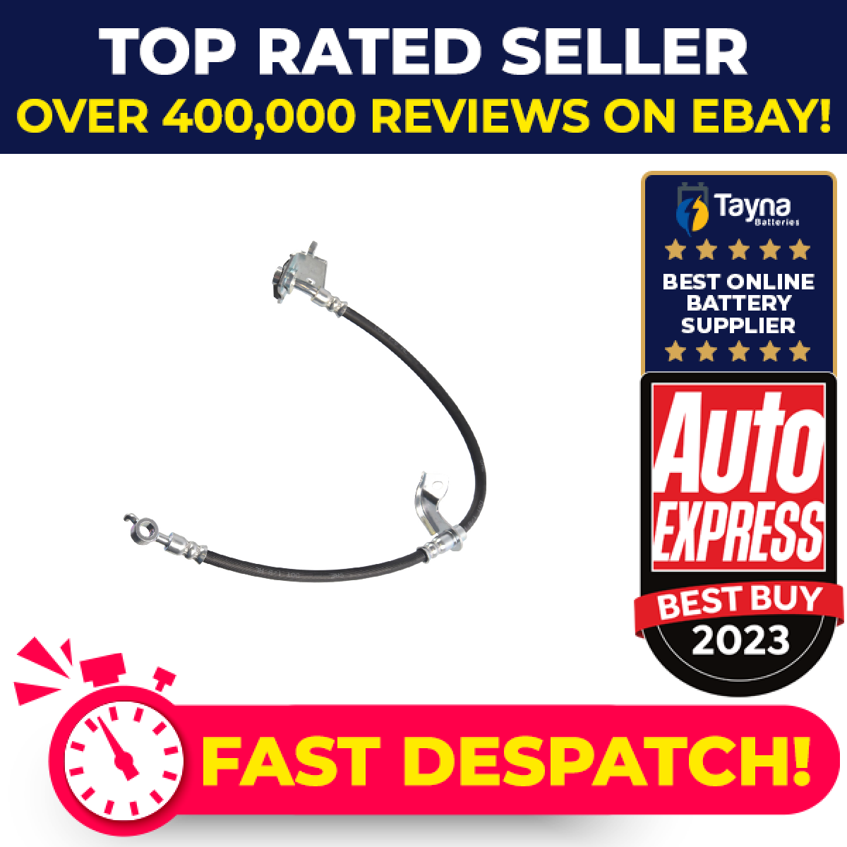 Brake Hose fits HYUNDAI KONA 1.0 Front Left 2017 on G3LC Hydraulic Blue Print