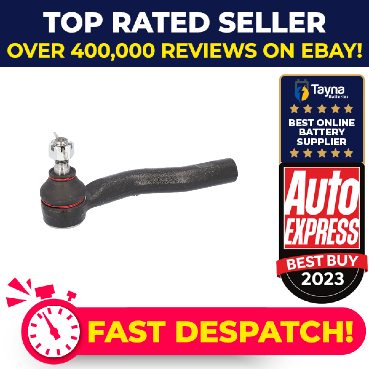 Tie / Track Rod End fits TOYOTA C-HR ZYX1, ZYX10 1.8 Right 2016 on 2ZR-FXE Joint
