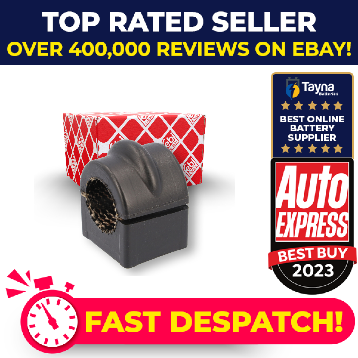 Anti Roll Bar Bush fits MERCEDES B170 W245 Rear 1.7 2.0 05 to 11 Suspension Febi