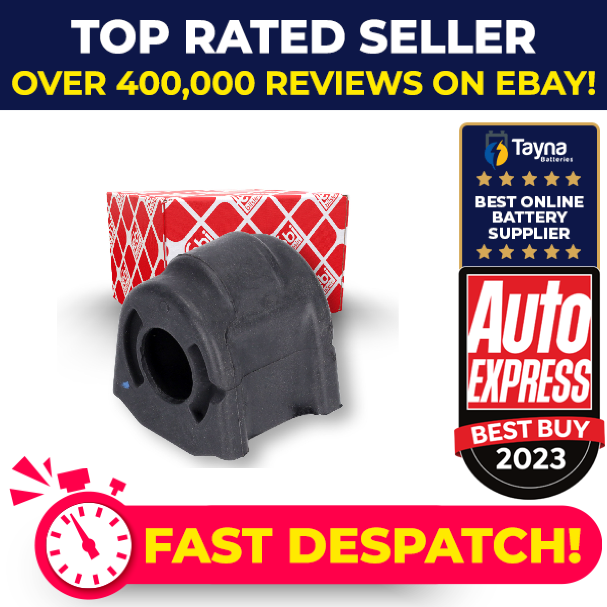 Anti Roll Bar Bush fits SUBARU FORESTER SJ 2.0D Front Left or Right 2013 on Febi