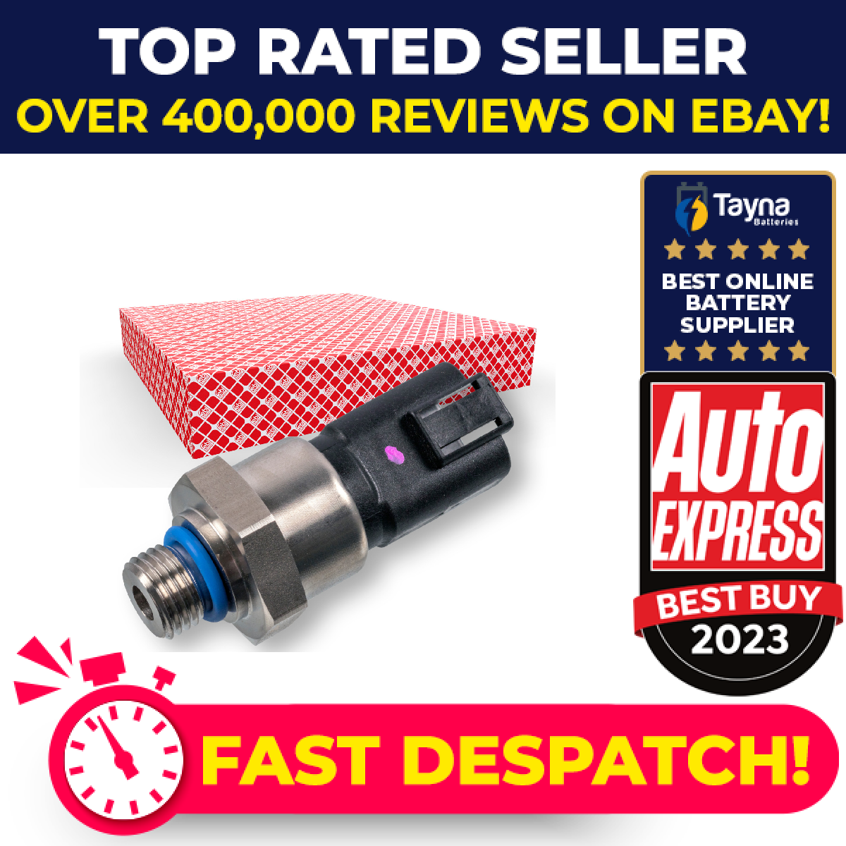 Exhaust Pressure Sensor 181335 Febi 1780795 1911032 Genuine Quality Guaranteed