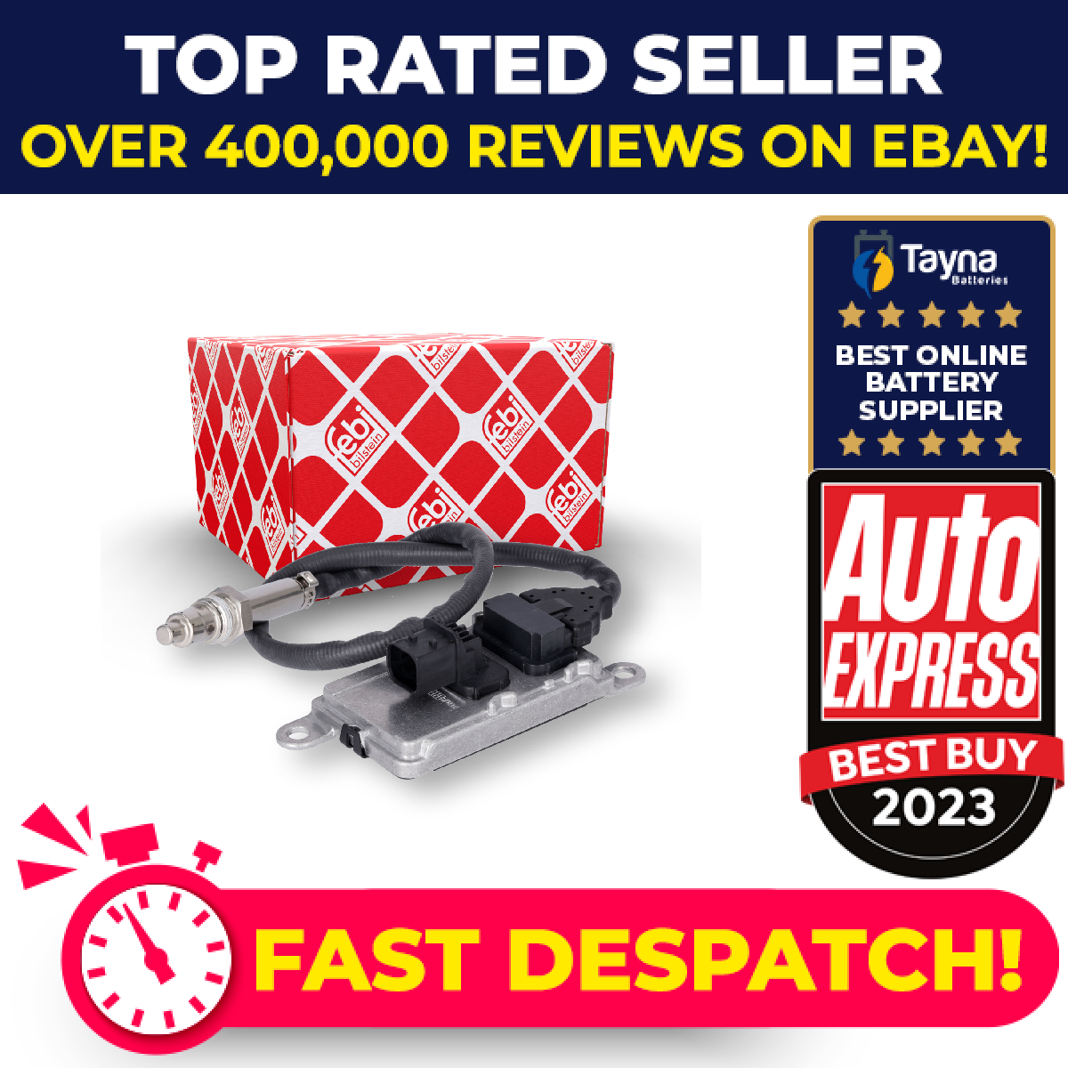 NOX Sensor Before DPF 182737 Febi 2293965 2293965R Genuine Quality Guaranteed