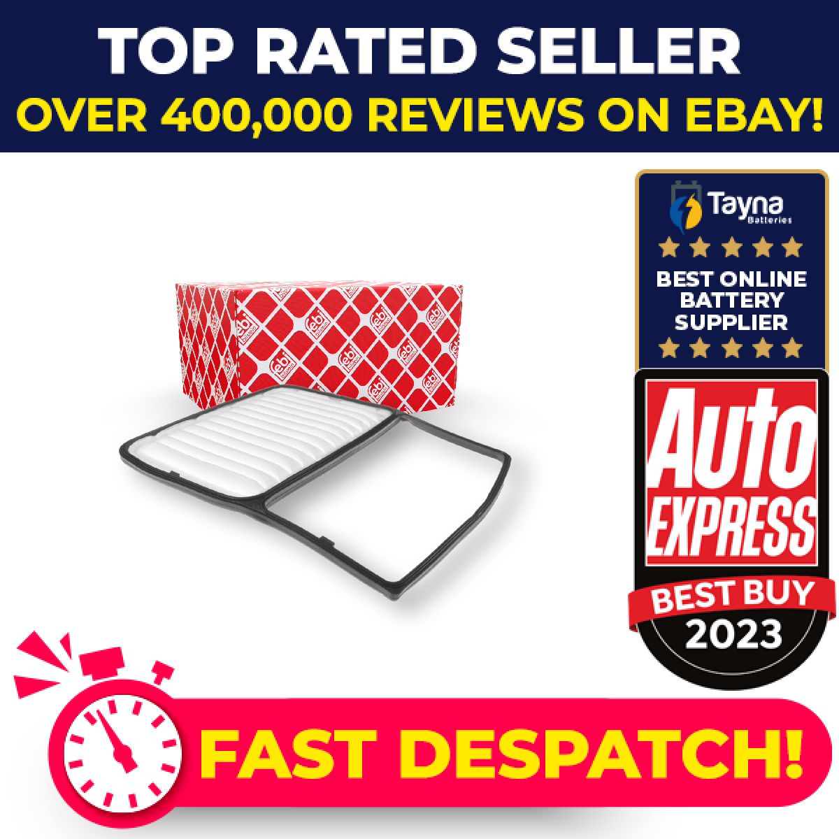 Air Filter fits DAIHATSU MATERIA M4 1.5 2006 on 3SZ-VE 17801B1010 Febi Quality