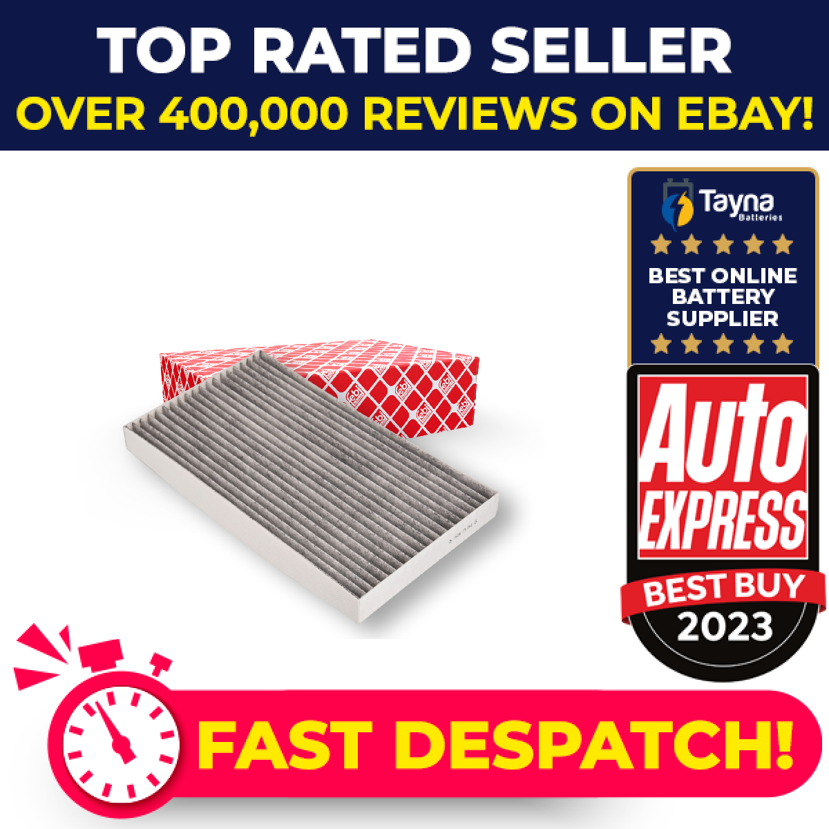 Pollen / Cabin Filter fits NISSAN LEAF ZE0, ZE1 2013 on 278913NL0P 278914AU0A