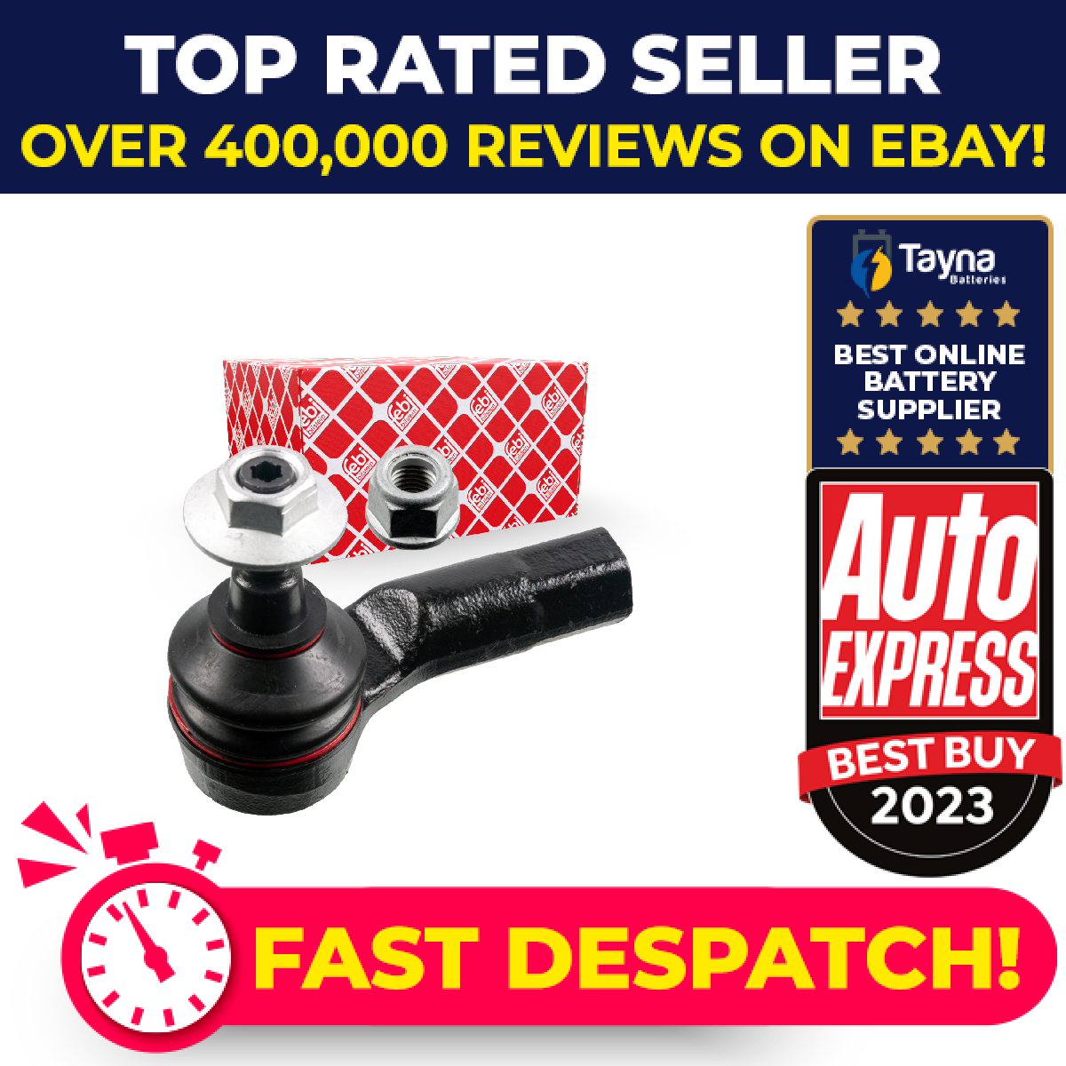 Tie / Track Rod End fits SKODA OCTAVIA Mk4 Right 2019 on Joint 5WA423812B Febi