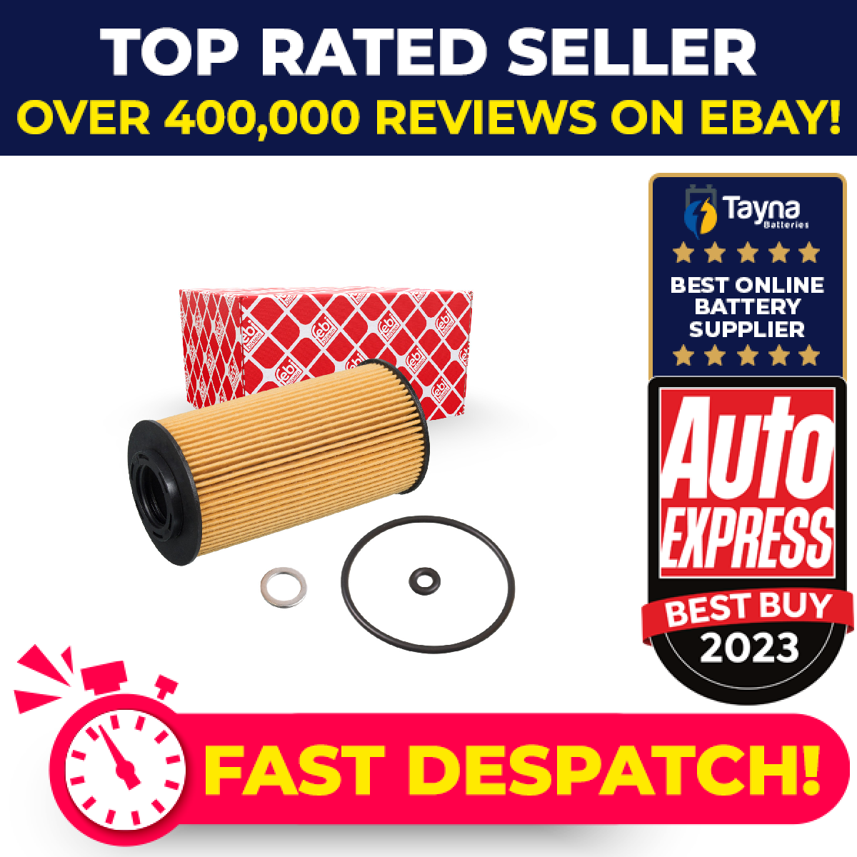 Oil Filter fits KIA CERATO LD 1.6D 05 to 09 D4FB S263202A001 263102A000 Febi New