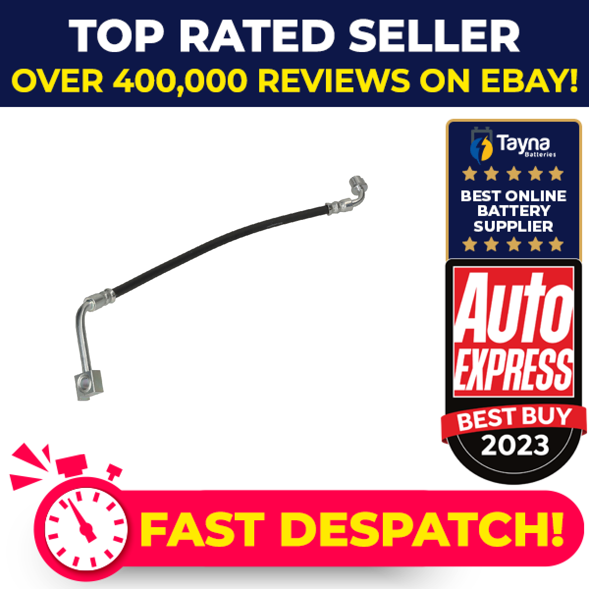 Brake Hose fits VAUXHALL ASTRA K 1.2 Rear Left 2019 on Hydraulic 013374428 Febi