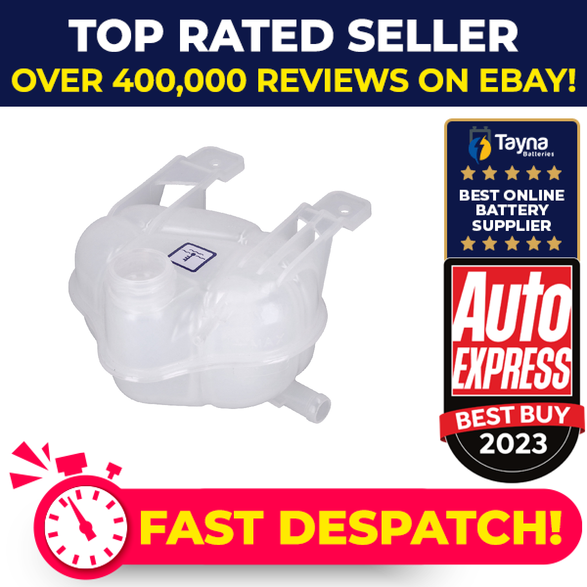 Coolant Expansion Tank fits FIAT PUNTO EVO 1.4 09 to 12 50515057 50515057SK Febi