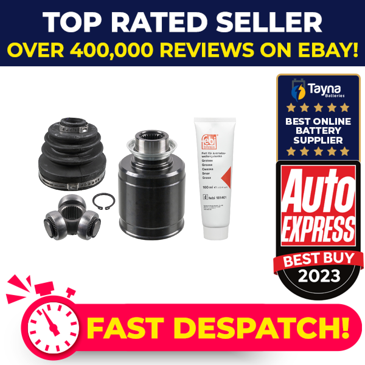 CV Joint fits HONDA CR-V 2.4 Front Inner, Right 2006 on C.V. Driveshaft Febi New