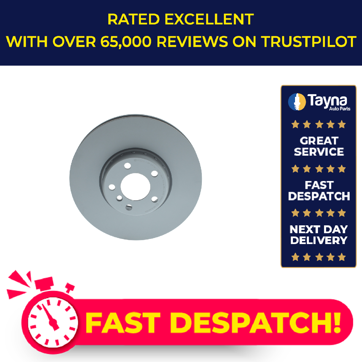2x Brake Discs Pair Vented fits BMW 316 F30, F31 1.6 Front 12 to 15 N13B16A Set
