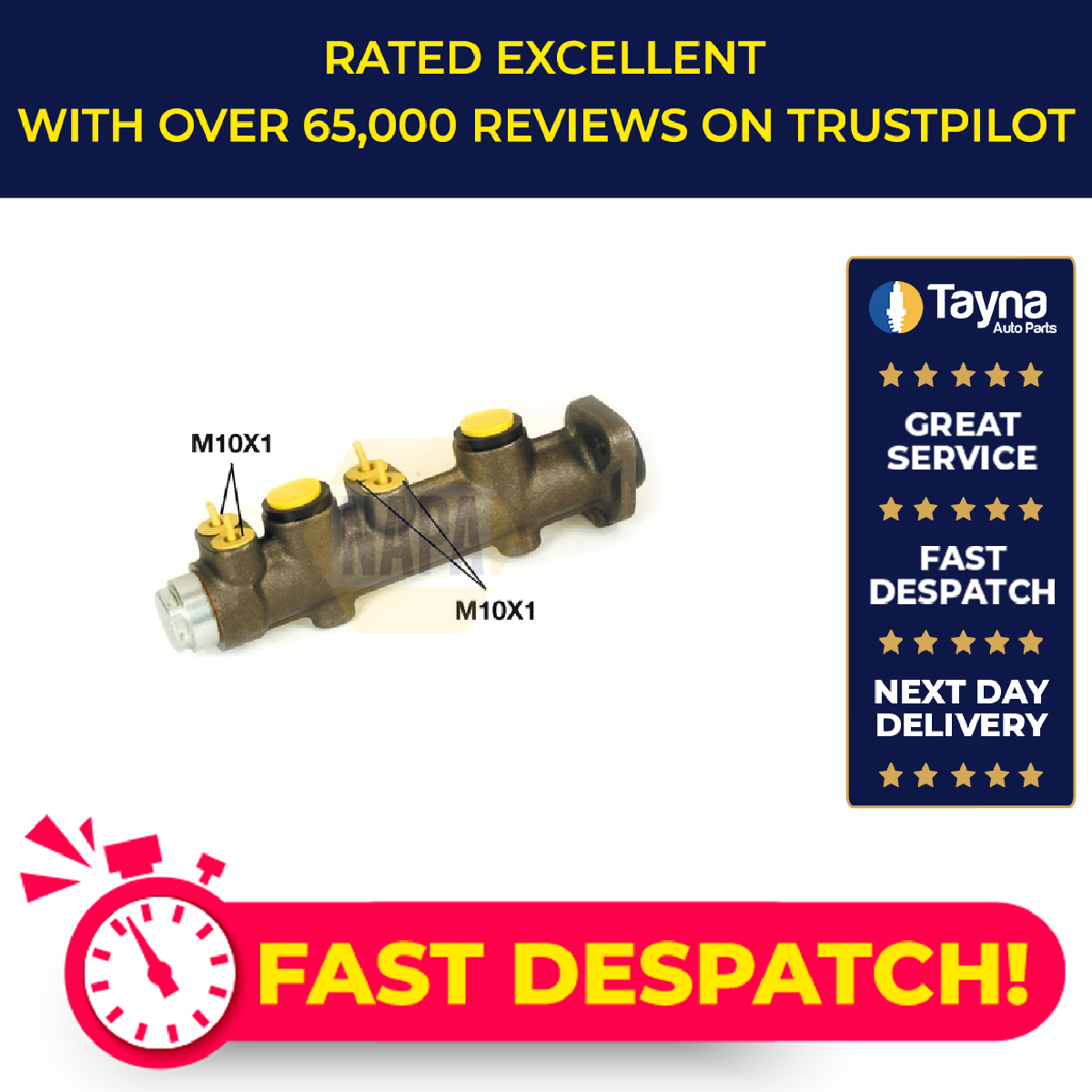 NAPA Brake Master Cylinder NMC1035 [PM2426503]