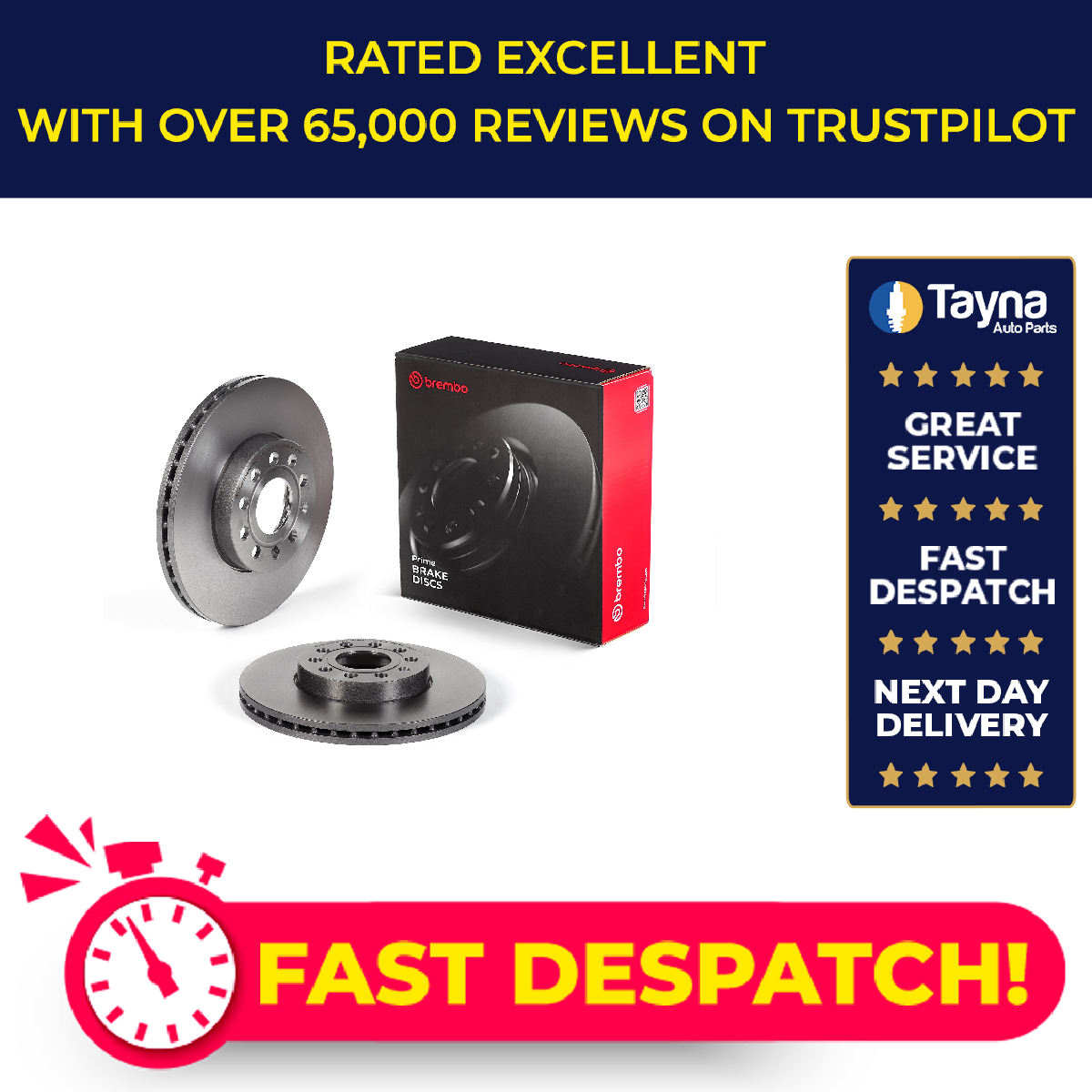 2x Brake Discs Pair Vented fits AUDI Q2 GA Front 2016 on 288mm Set Brembo New